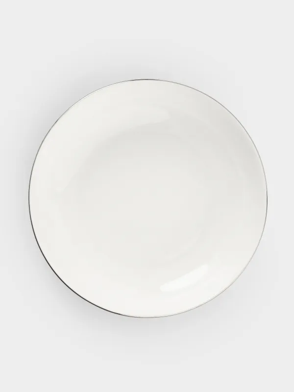 Тарелка суповая, 20см, 2 шт, 900 мл, фарфор F, белая, Ideal silver, image-3