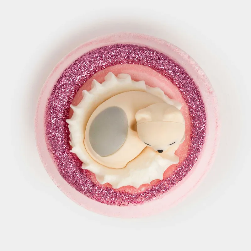 Ваннаға арналған бомба, 130 гр, ойыншықпен, қызғылт түсті, ассортиментте, Тутти-фрутти, Friends spa