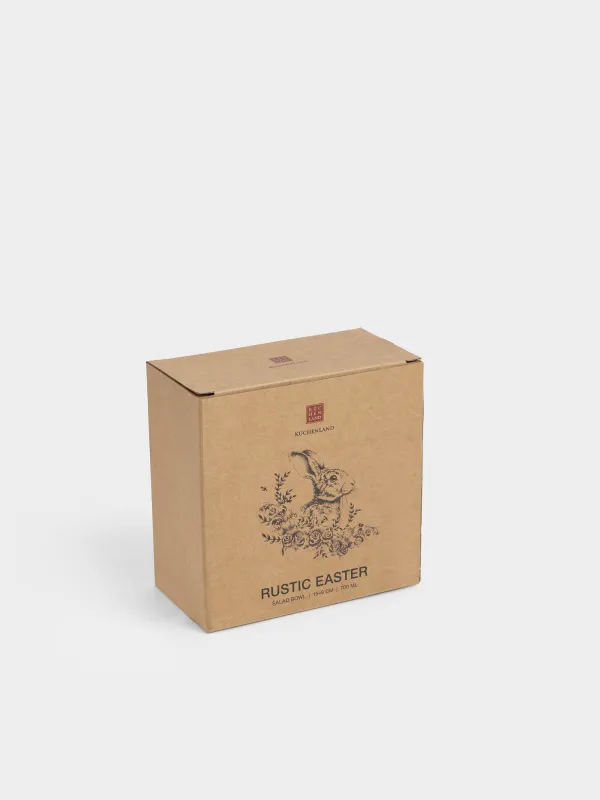 Салатник, 15х8 см, Заяц с цветами, Rustic Easter, image-5