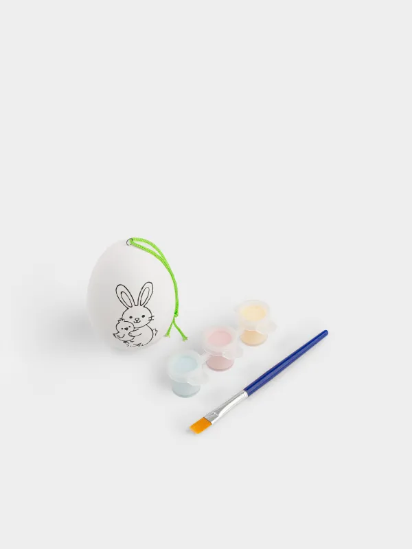 Шығармашылыққа арналған жинақ, 1 зат, гипс, кескіндеме, Қоян мен Пасха жұмыртқасы, Creative, image-1