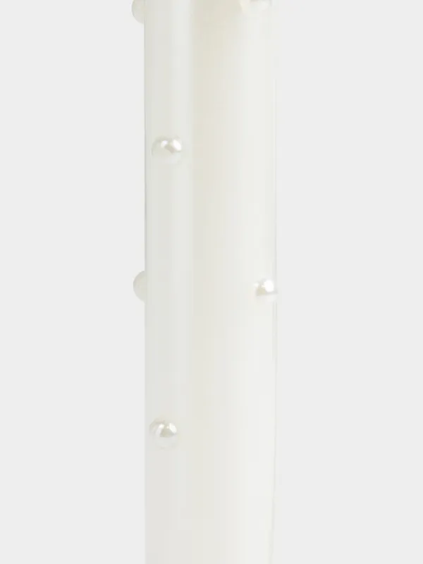 Свеча, 25 см, тонкая, Жемчуг, Pearl Antarctica, image-1