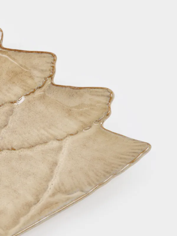 Блюдо, 14х19 см, фарфор P, молочно-коричневое, Ель, Woodland story, image-2