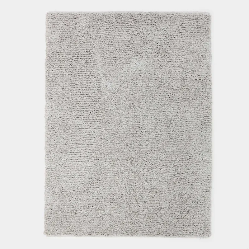 Ковер, 150х210 см, полиэстер/хлопок, серый, Пушистый ворс, Monotone