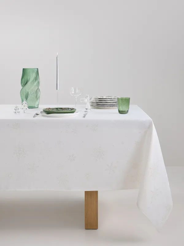 Скатерть, 160х160 см, Snowflakes, image-0
