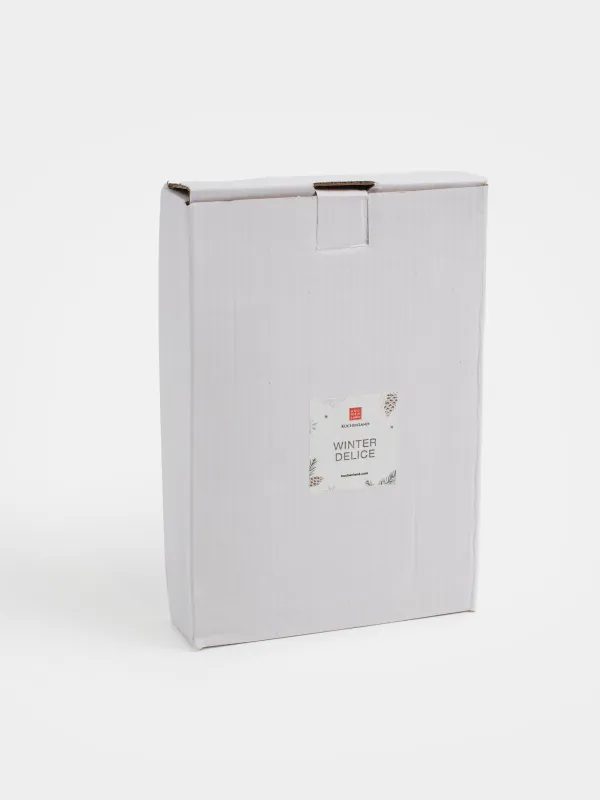 Сәндік ыдыс, 22х12 см, металл, қоңыр-алтын, Шырша бүршігі, Winter delice, image-5