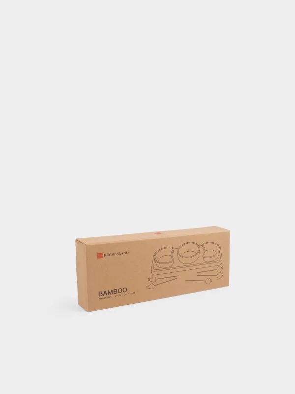 Набор для закусок, на подставке, со шпажками, Bamboo, image-5