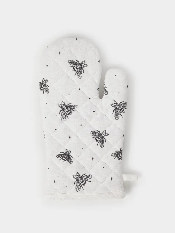 Қолғап-ұстағыш, 17х33 см, мақта, сарғылт-қоңыр, Аралар, Honey, image-1