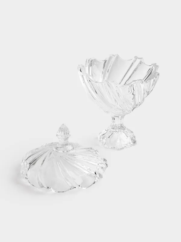 Кәмпит ыдысы, 14х23 см, 480 мл, аяқты, қақпағы бар, шыны Р, Torsido, image-6