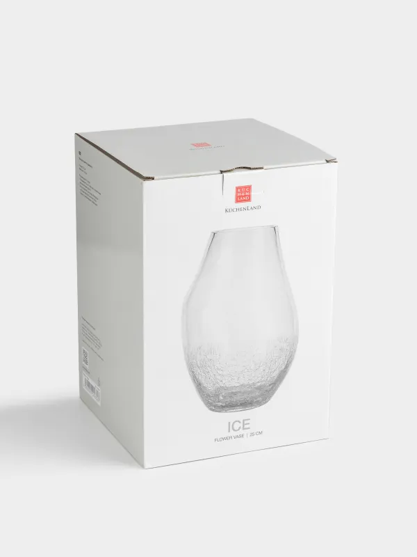 Ваза для цветов, 25 см, Кракелюр, Ice, image-4