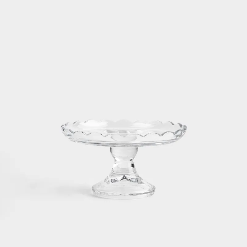 Аяқты ыдыс, 20х11 см, шыны, Clear