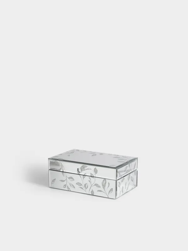 Зергерлік қобдиша, 21х9 см, шыны, айнасы бар, Бұтақтар, Glossy, image-0