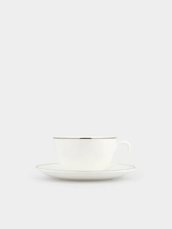 Пара чайная, 2 перс, 4 пр, 250 мл, фарфор F, Pearl-platinum, image-4