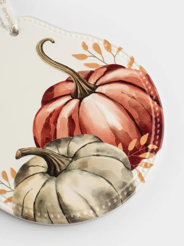 Ыстыққа арналған тұғыр, 20х21 см, керамика/тығын, ақ, Асқабақ, Forest symphony, image-5