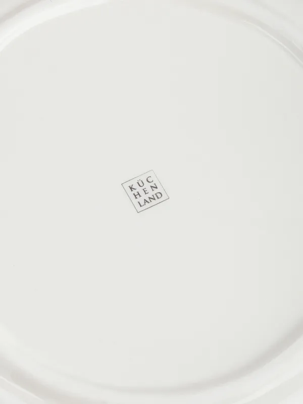 Тарелка закусочная, 21 см, керамика, молочная, Полевые цветы, Meadow speckled, image-3