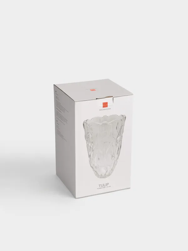 Гүл вазасы, 24 см, шыны, Қызғалдақтар, Tulip, image-5