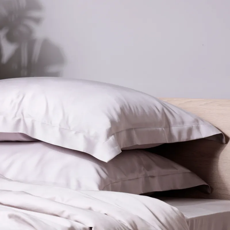 Жастық қап, 50х70 см, 2 дана, тенсель 300 ТС, сұр, Tencel, image-1