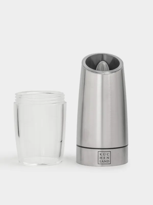 Дәмдеуіш диірмені,  20 см, гравитациялық, болат/акрил, LED W, Spicy, image-4