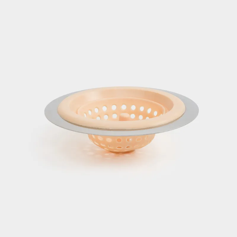 Фильтр для раковины, 11 см, сталь/резина, бежевый, Keeping, image-0