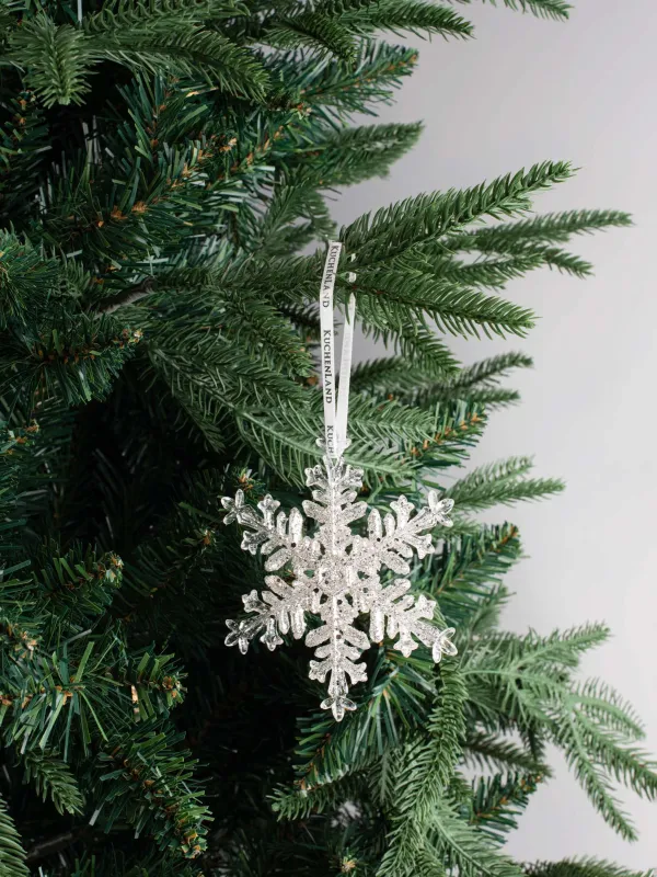 Шырша ойыншығы, 8 см, акрил, жылтырақтары бар, күміс, Қар ұшқыны, Figure sparkle, image-4