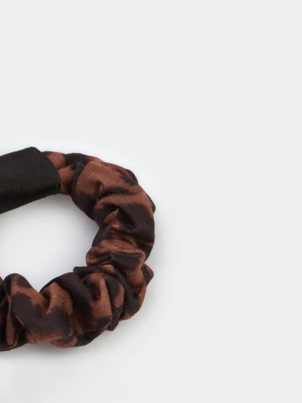 Резинка для волос, детская, коричневая, Silk, image-1