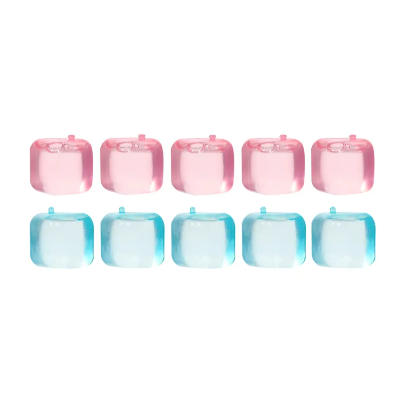 Сусындарды салқындатуға арналған текшелер жиынтығы, 10 дана, пластик, қызғылт/көгілдір, Dolce Vita