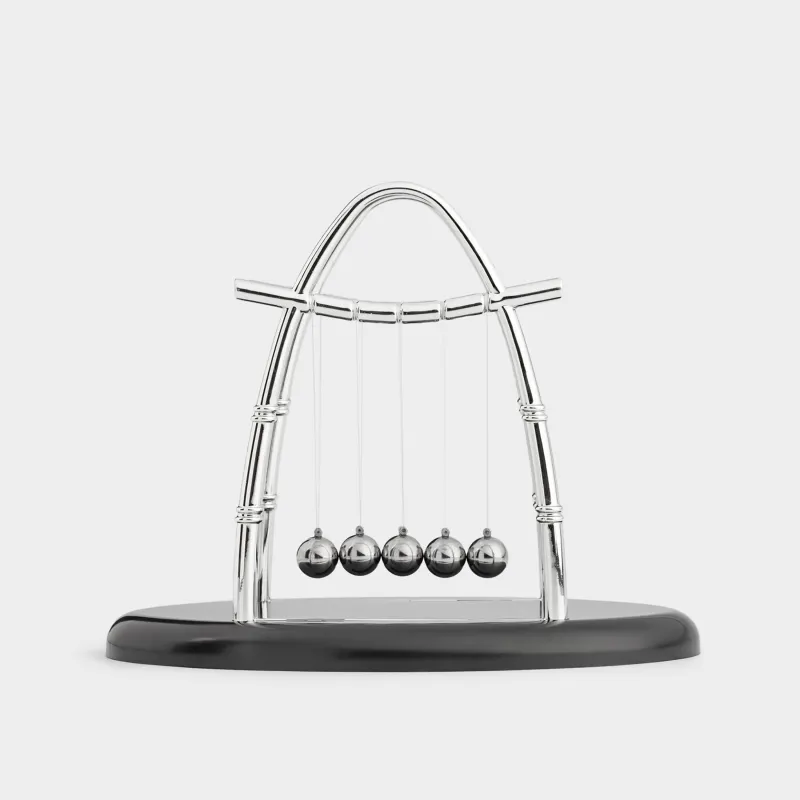 Маятник-антистресс, 18х15 см, пластик/болат, қара, Ньютон бесігі, Collection