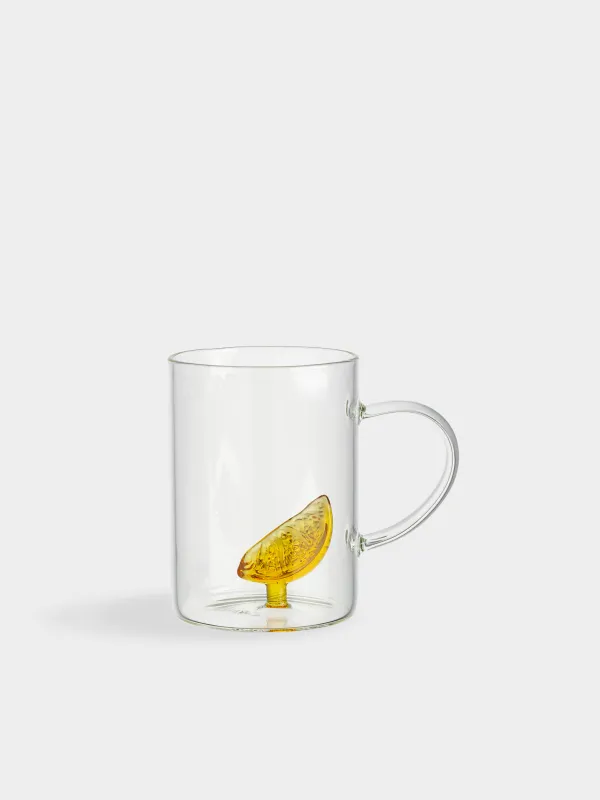 Кружка, 400 мл, стекло Б, Долька апельсина, Shape, image-0
