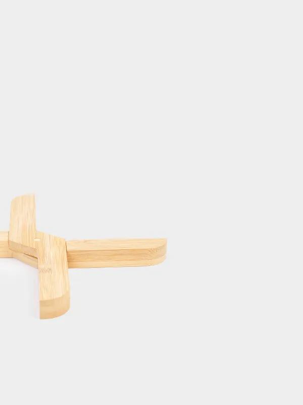 Ыстыққа арналған тұғыр, 20 см, жиналмалы, бамбук, Bamboo, image-3