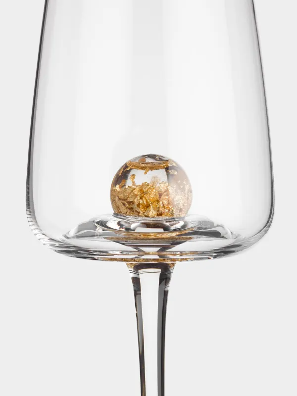 Бокал для шампанского, 270 мл, 2 шт, кристальное стекло, Янтарный шар, Sorento globular, image-7