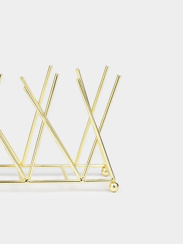 Майлық салғыш, 14 см, металл, алтын түстес, Twist gold, image-4