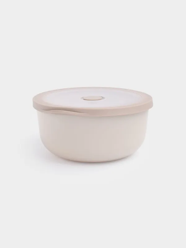 Тостаған, 0,65/1,2/2 л, 3 дана, пластик/силикон, сарғылт, Galori, image-4