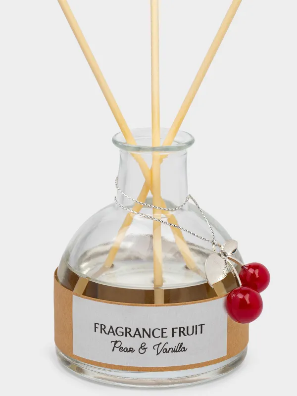 Хош иісті диффузор, 80 мл, салпыншағы бар, Pear&Vanilla, Шие, Fragrance fruit, image-1