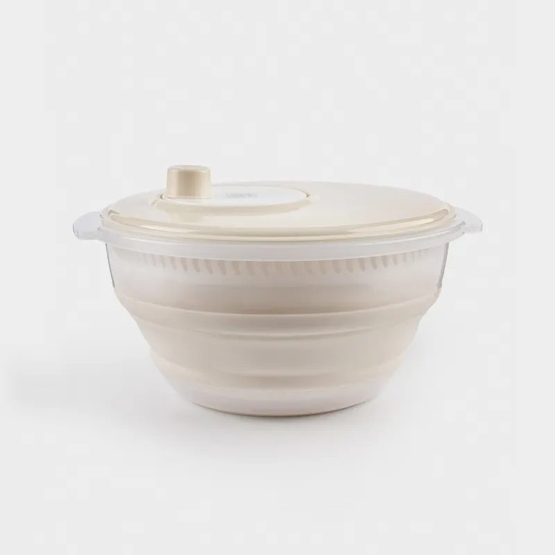 Көкөніске арналған кептіргіш, 30 см, механикалық, жиналмалы, пластик/резеңке, сұр-сарғылт қоңыр, Foldaway