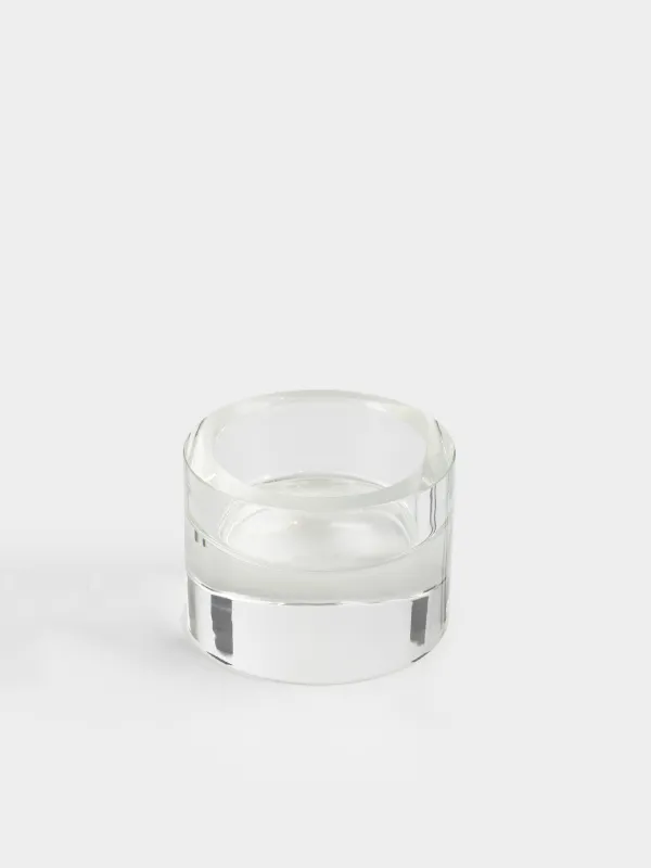 Подсвечник, 5х4 см, для чайной свечи, кристальное стекло, Lux crystal, image-1