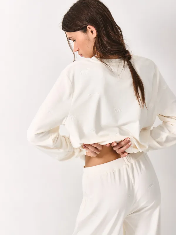 Свитшот домашний, молочный, Tamila, image-5