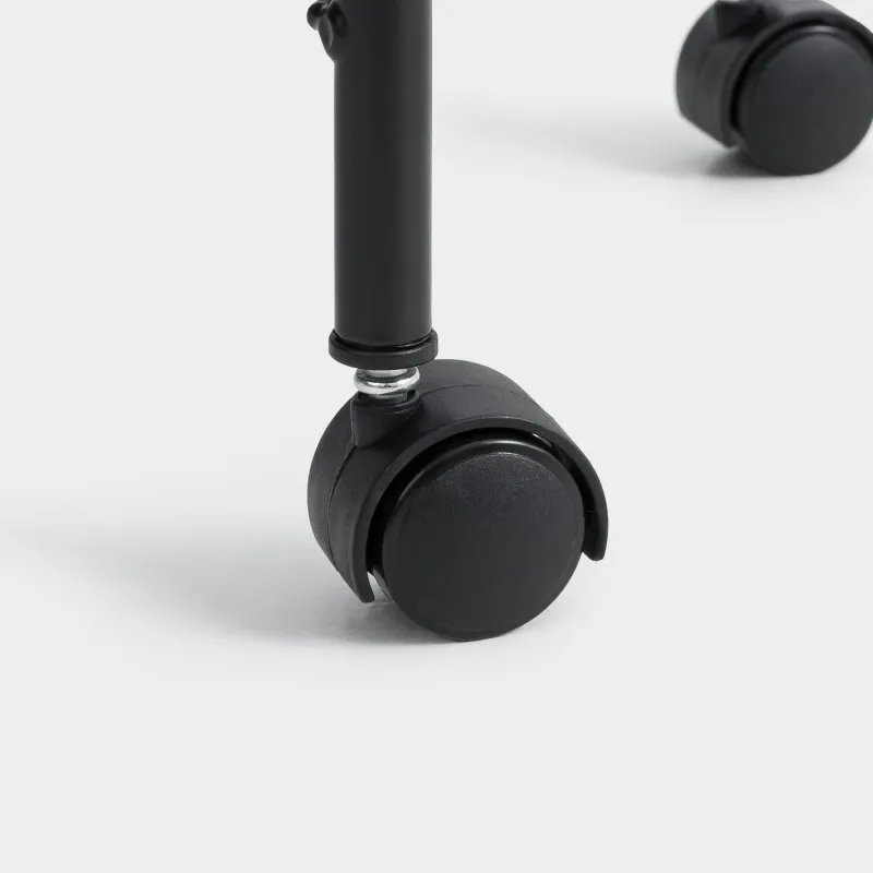 Этажерка, 3-х ярусная, 44х26х63 см, на колесах, сталь/пластик, черная, Compact black, image-4