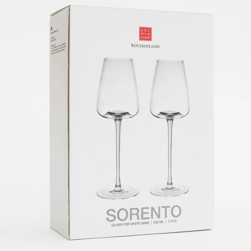 Ақ шарап бокалы, 350 мл, 2 дана, шыны, Sorento, image-5