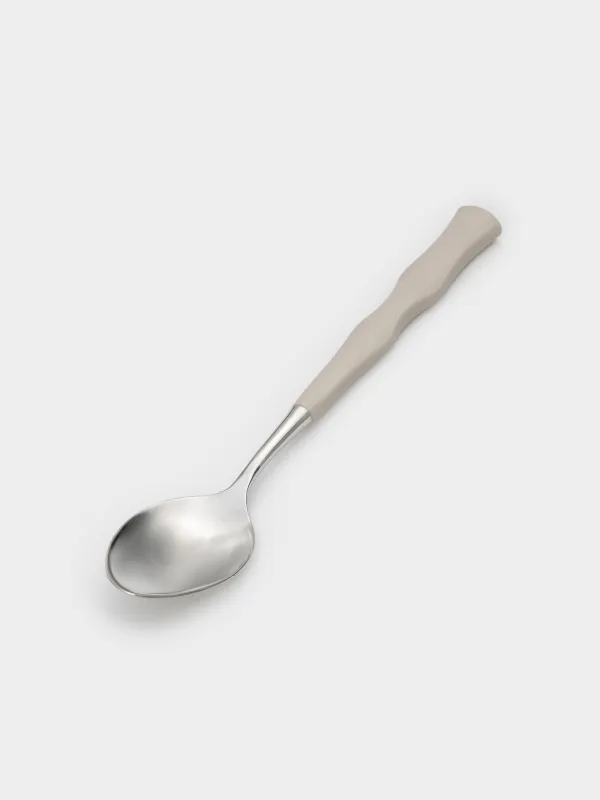 Ас қасығы, 2 дана, болат/пластик, сарғылт-қоңыр, Иілімдер, Toronto, image-3