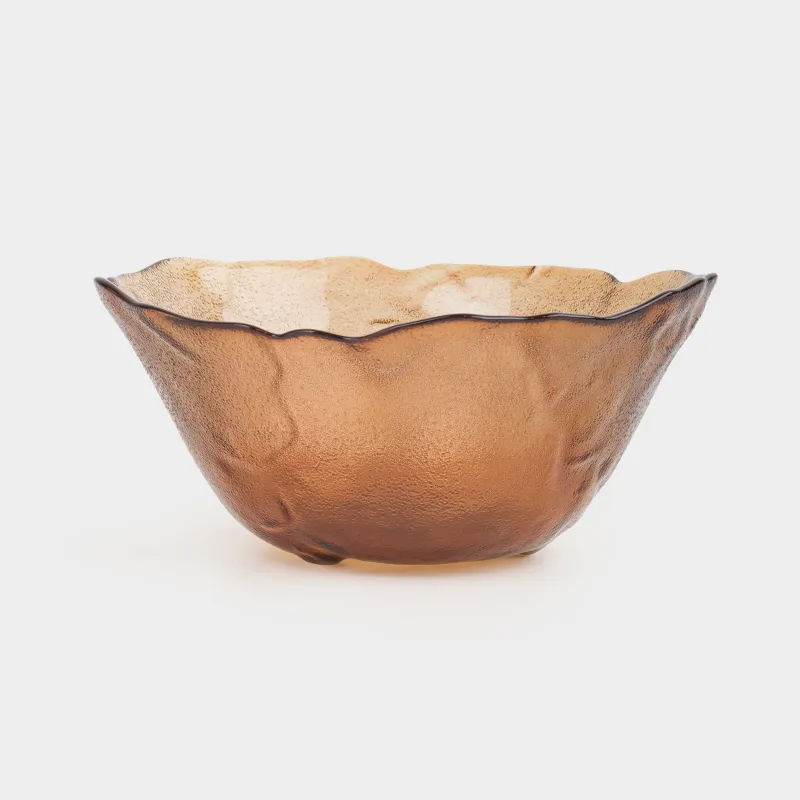 Салат ыдысы, 17х8 см, мл, шыны, кәріптас, Glacial color