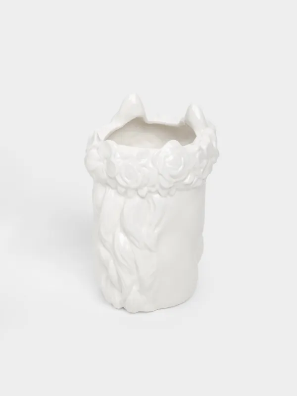 Ваза для цветов, 21 см, декоративная, Лошадь с цветами, Horse in flowers, image-4