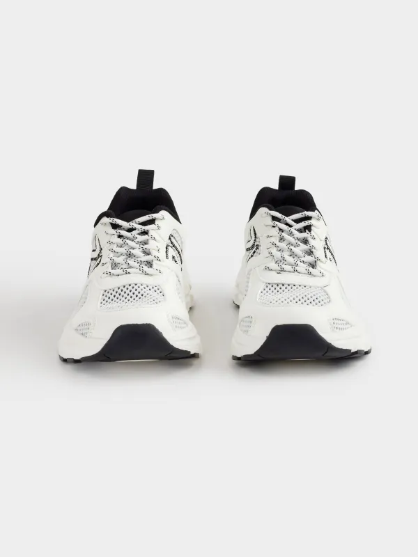 Әйелдер кроссовкалары, өлшемі 36, рюкзак қапшығы бар, полиэстер/ЭВА/ТПР, сұр-ақ, Rebeka, image-3