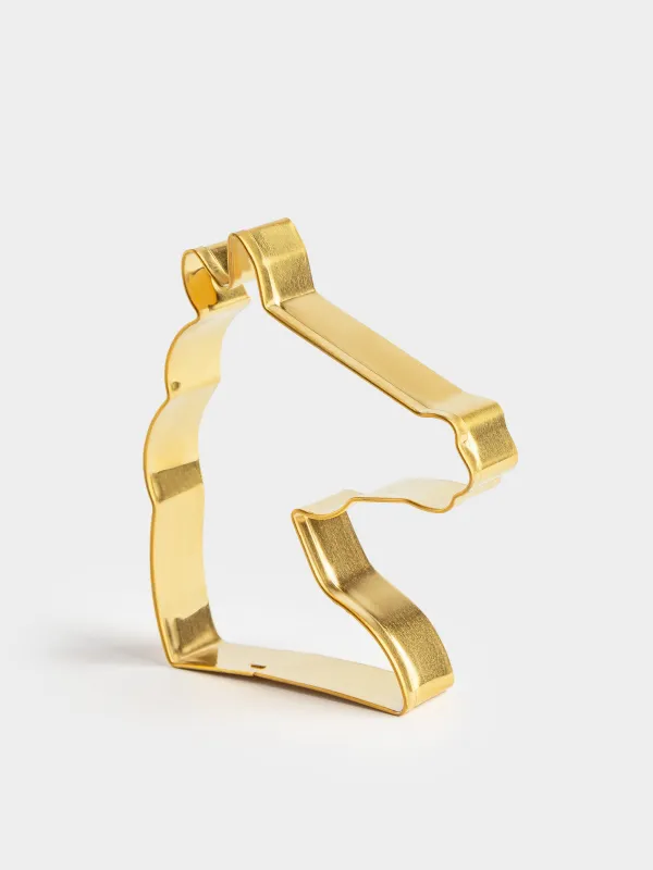 Набор форм для печенья, 3 шт, сталь, золотистый, Лошадь/Подкова, Bakery gold, image-3