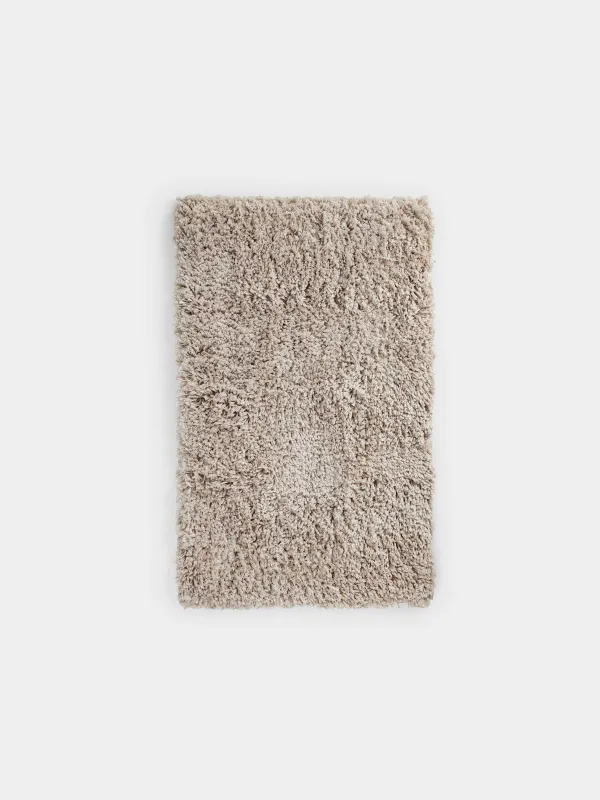 Жуынатын бөлмеге арналған кілемше, 60x90 см, сырғанауға қарсы, полиэстер, құмды, Spark, image-0