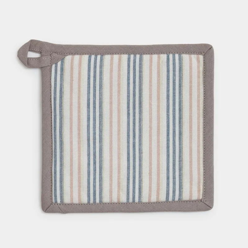 Ыдыс ұстағыш, 20х20 см, мақта, сарғылт-қоңыр, Жолақтар, Stripes kitchen