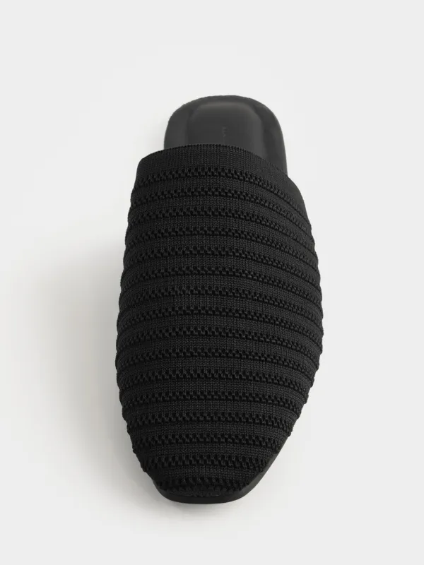 Әйелдер тәпішкелері, өлшемі 36-37, мақта/полиуретан, қара, Verla, image-3