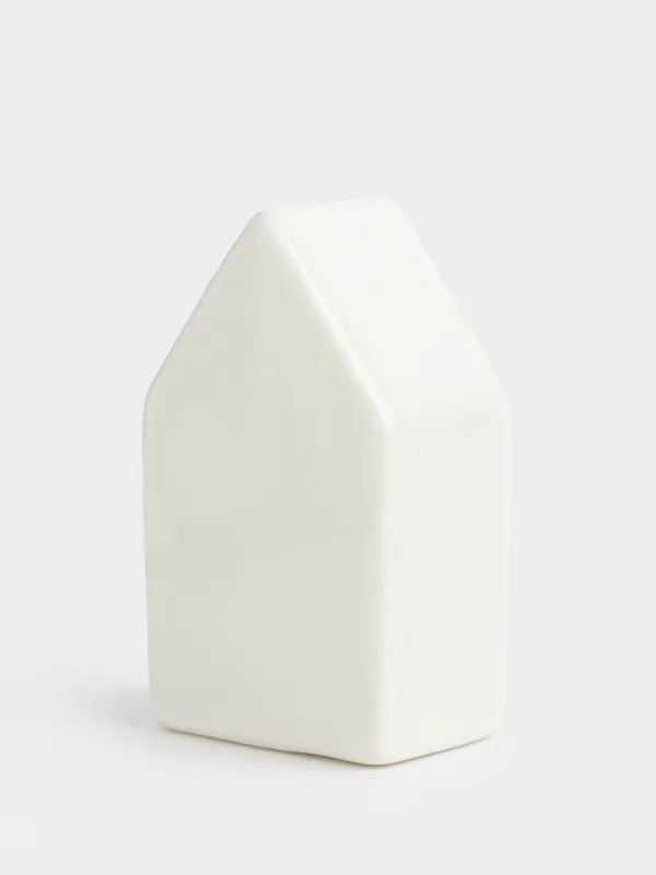 Мүсінше, 6 см, фарфор P, ақ және алтын, Үй және жылқы, House shape, image-4