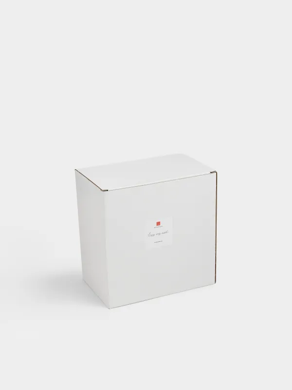 Ваза для цветов, 20х20 см, декоративная, с ручкой, керамика D, молочная, Сумка, Crumple, image-5