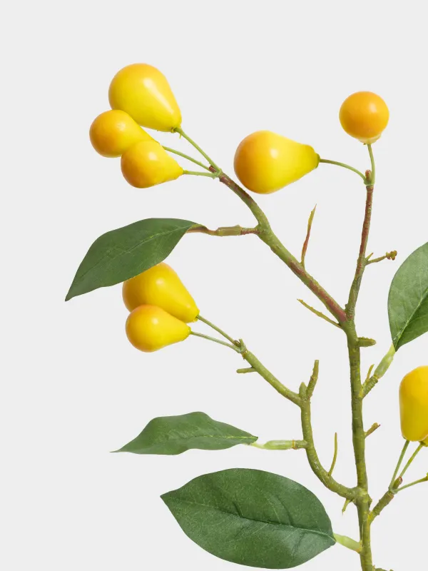 Ветка декоративная, 70 см, Желтые груши, Fruit decor, image-3