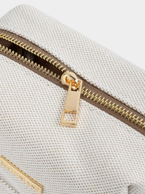 Косметичка, 16х10 см, полиэстер, бежевая, Canvas, image-4