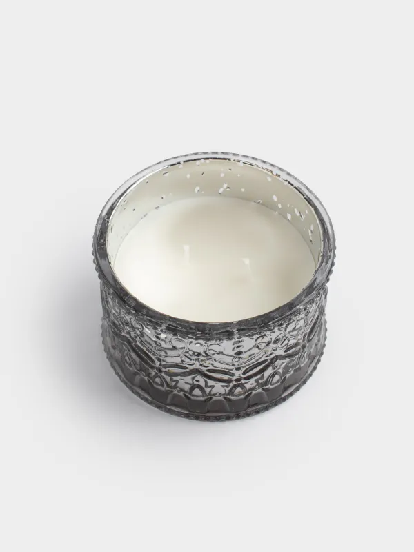 Свеча ароматическая, 10х11 см, в подсвечнике, с крышкой, стекло, серебристая, Rural Baroque, Silver style, image-3